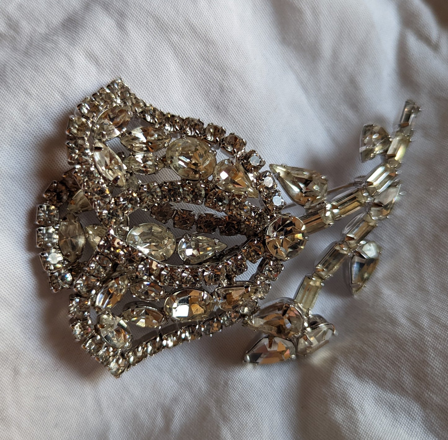 Rhinestone Brooch Statement Piece