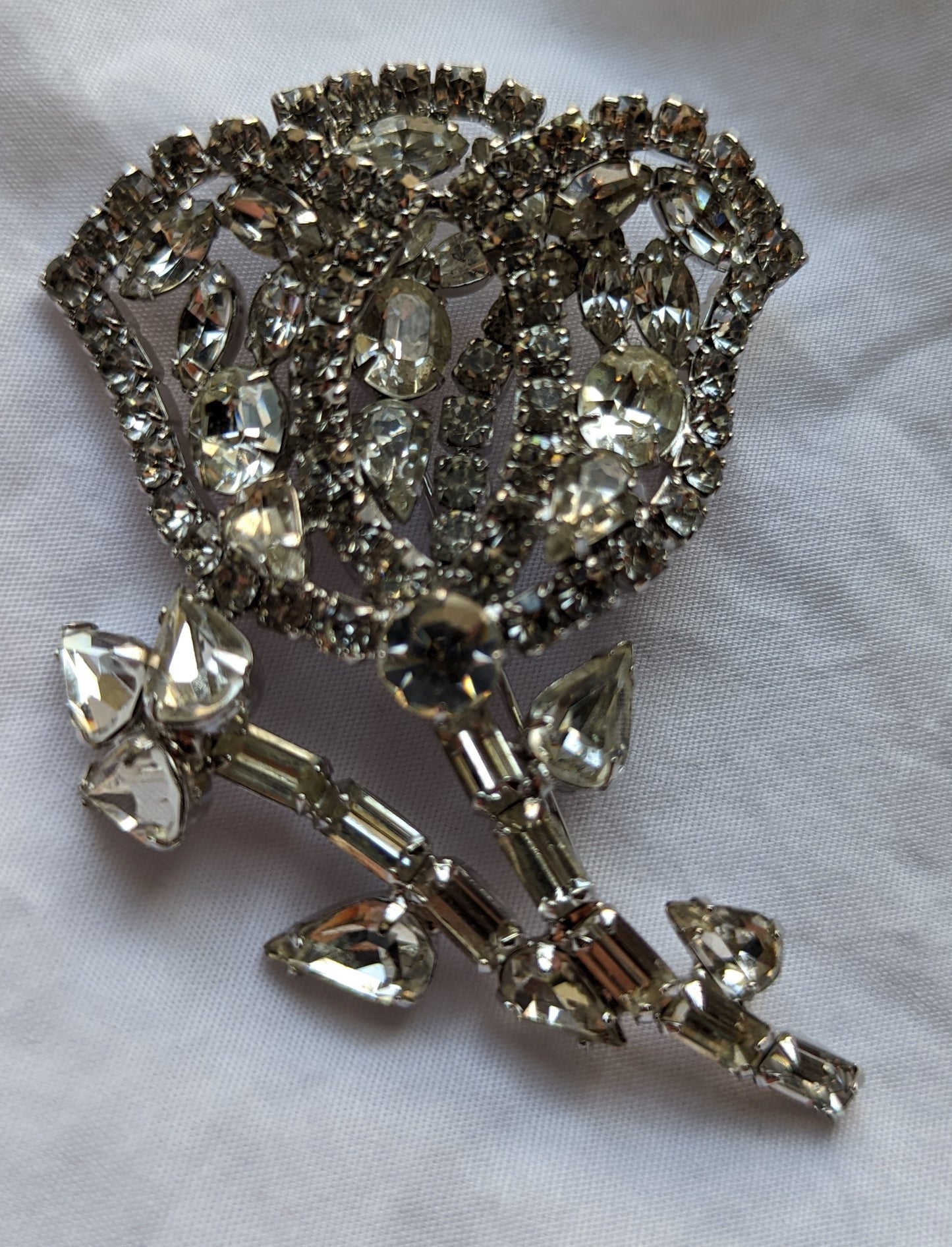 Rhinestone Brooch Statement Piece