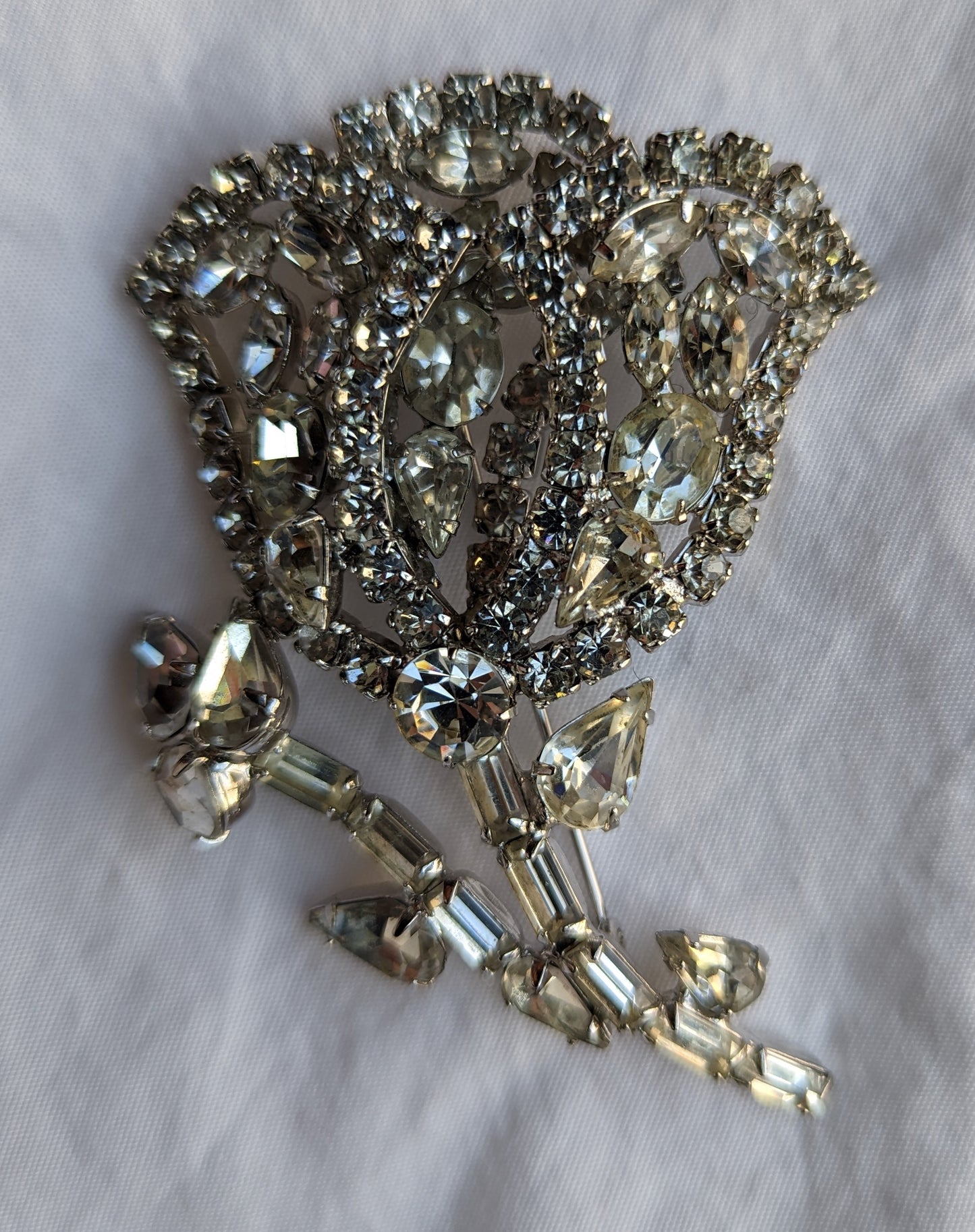 Rhinestone Brooch Statement Piece