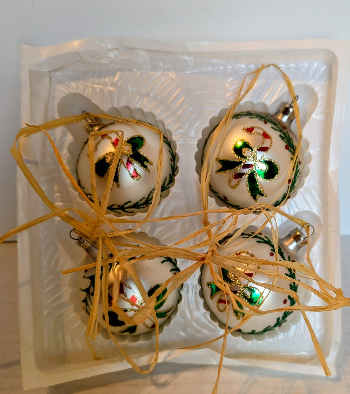 Vintage Hand Blown Glass Ornaments