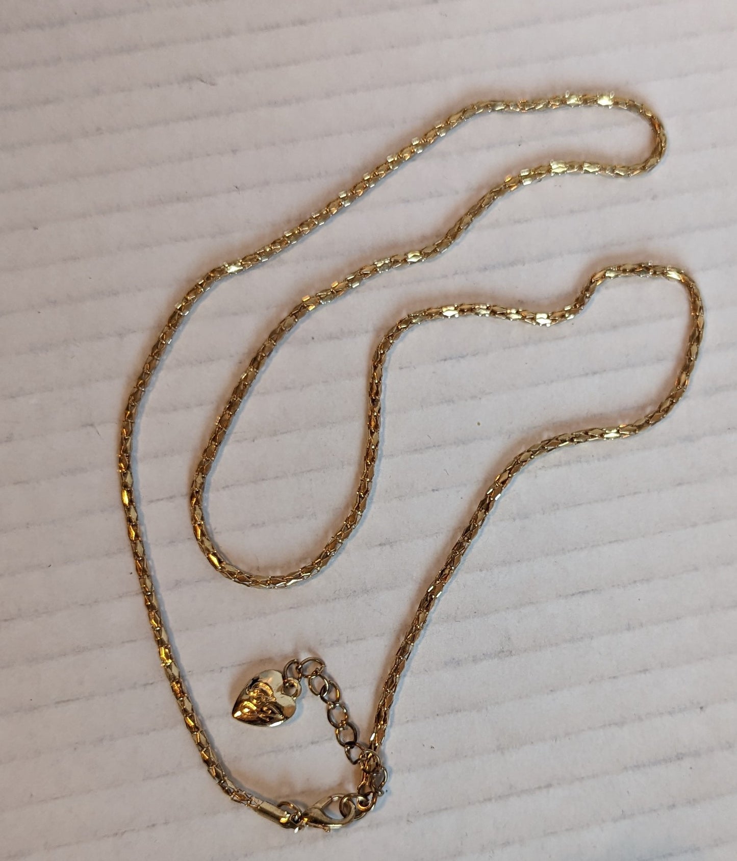 Betsy Johnson Hollow Gold Toned Rope Vintage Necklace 26"