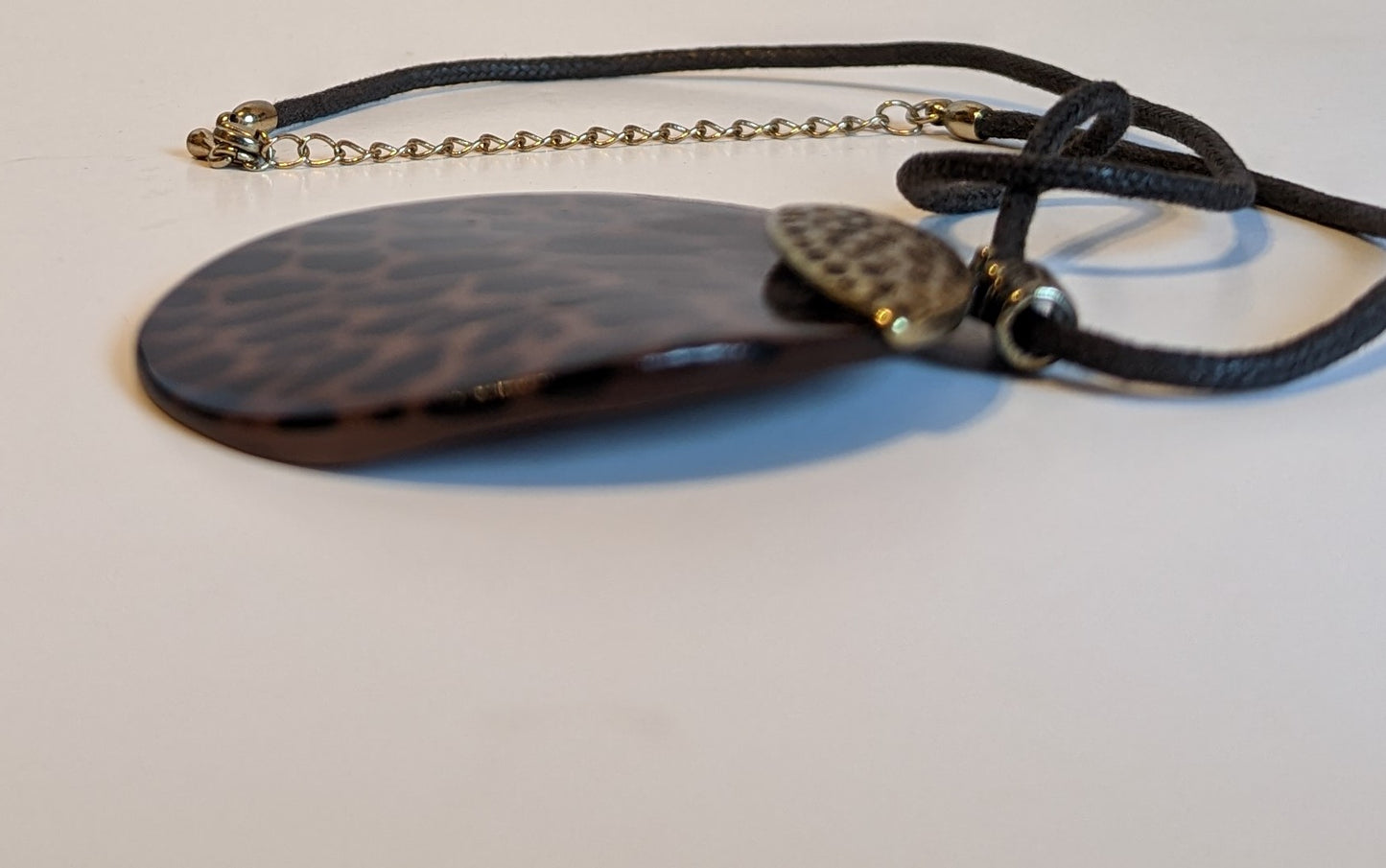 Lucite Vintage Animal Print Necklace