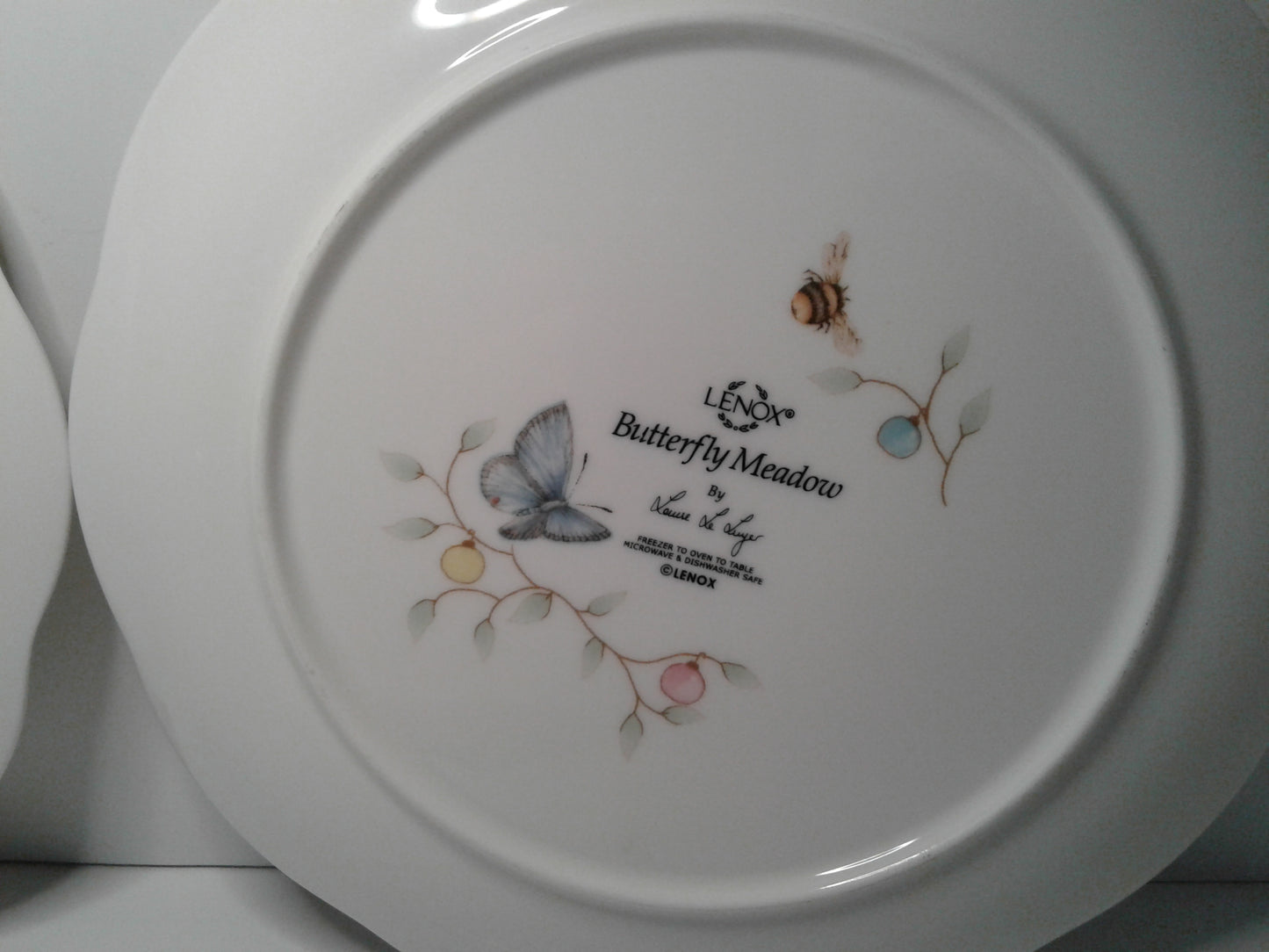 Lenox Butterfly Meadow Holiday Dessert Dish