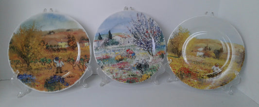 St. Martin Email de Limoges Plates (3)