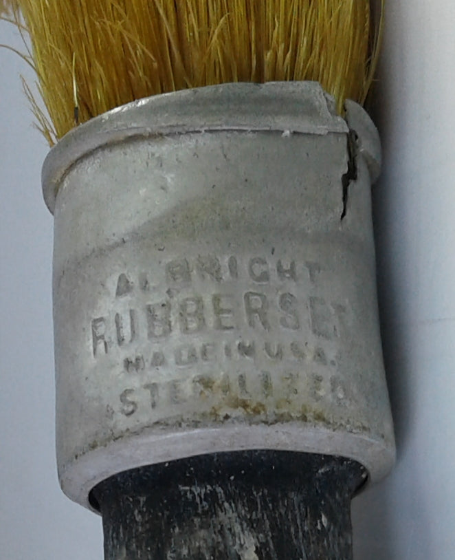 Albright Rubberset Shaving Soap Brush