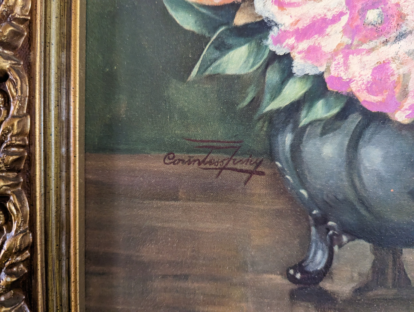 Countess Zichy Vintage Painting on Board