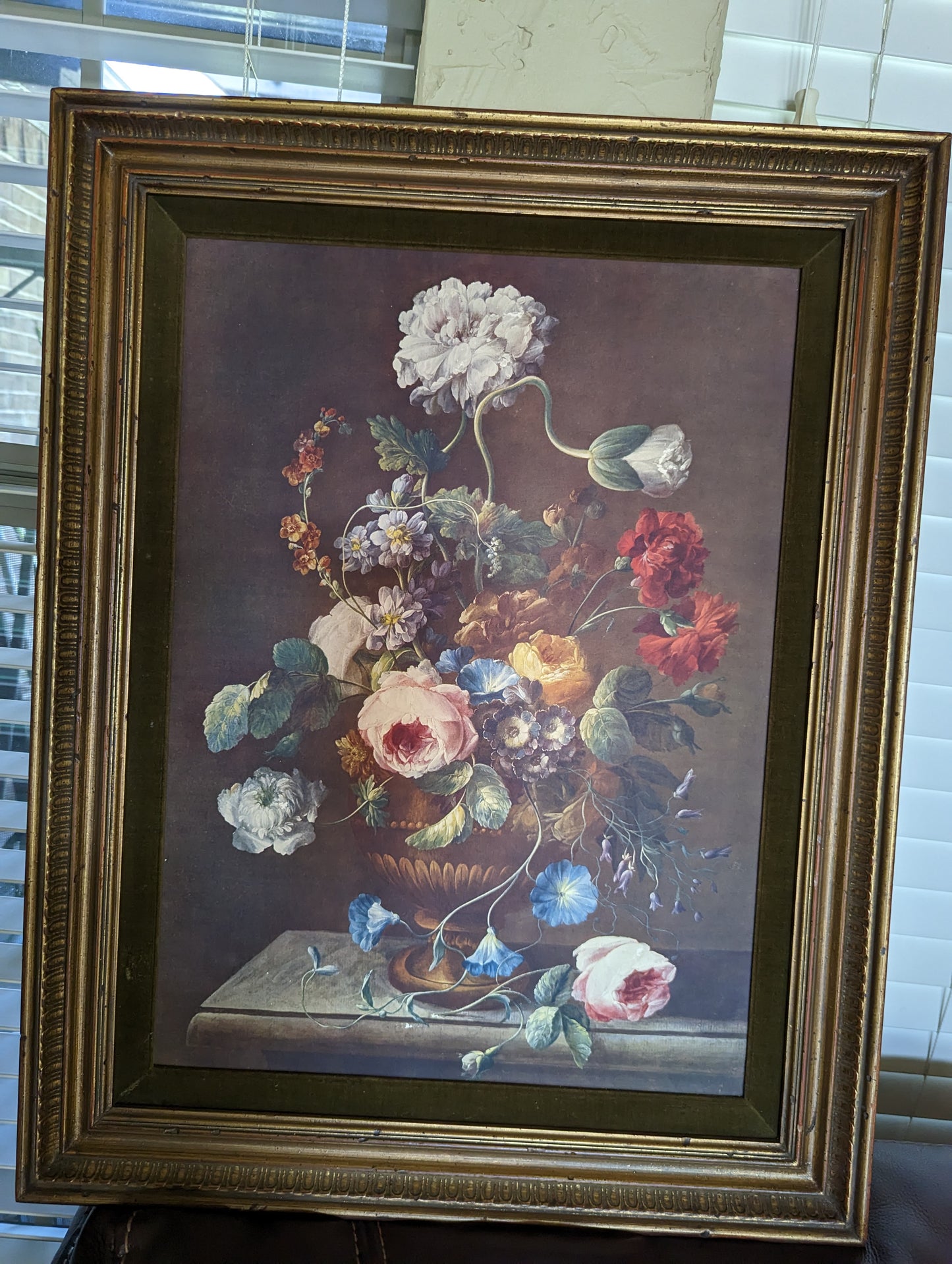 Framed Vintage "June Flowers" Print by Bittner