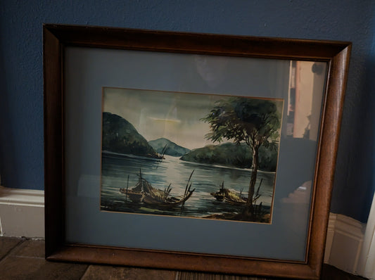 Vintage Watercolor From New Zealand