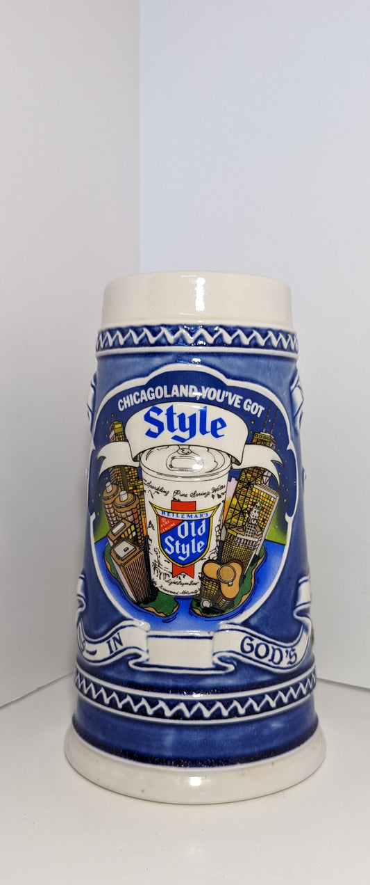 Old Style Beer Stein 1982