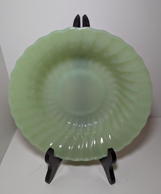 Anchor Hocking Fire King Jade-Ite Shell, Swirl Bowl