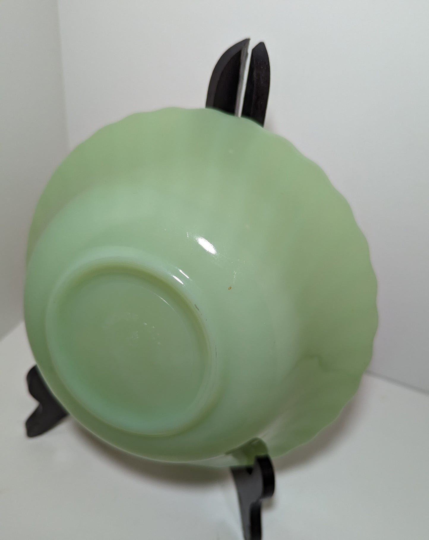 Anchor Hocking Fire King Jade-Ite Shell, Swirl Bowl