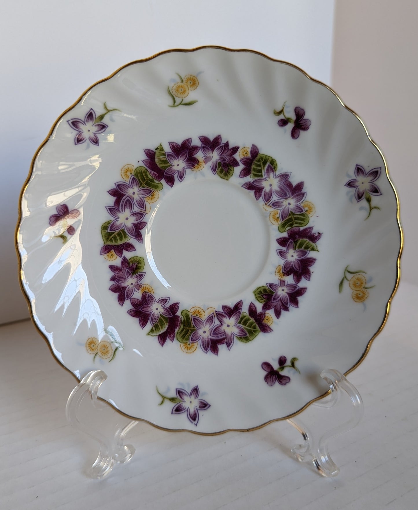 Lefton China Vintage February Tea Saucer