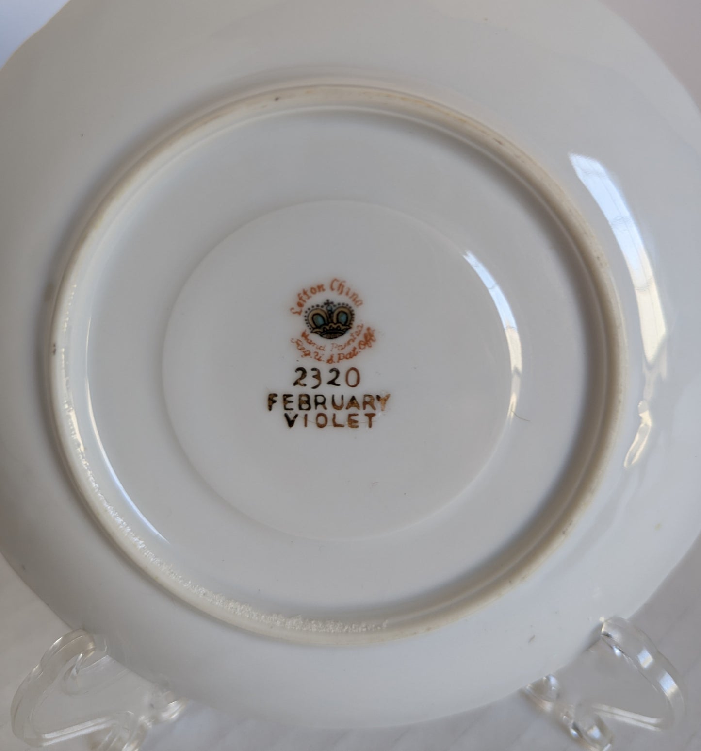 Lefton China Vintage February Tea Saucer