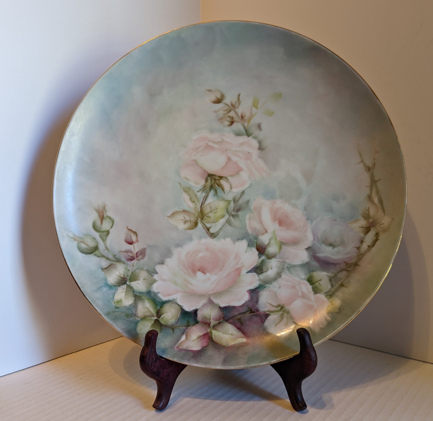 Antique Hand Painted Platter