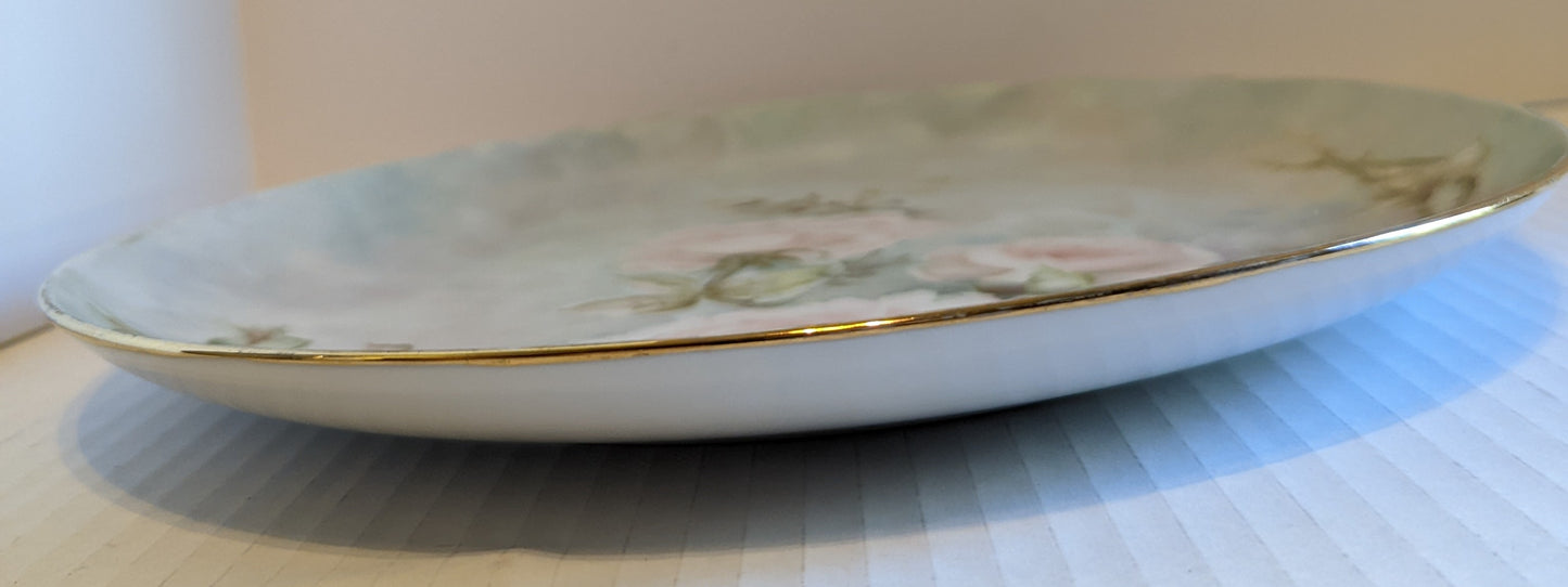 Antique Hand Painted Platter