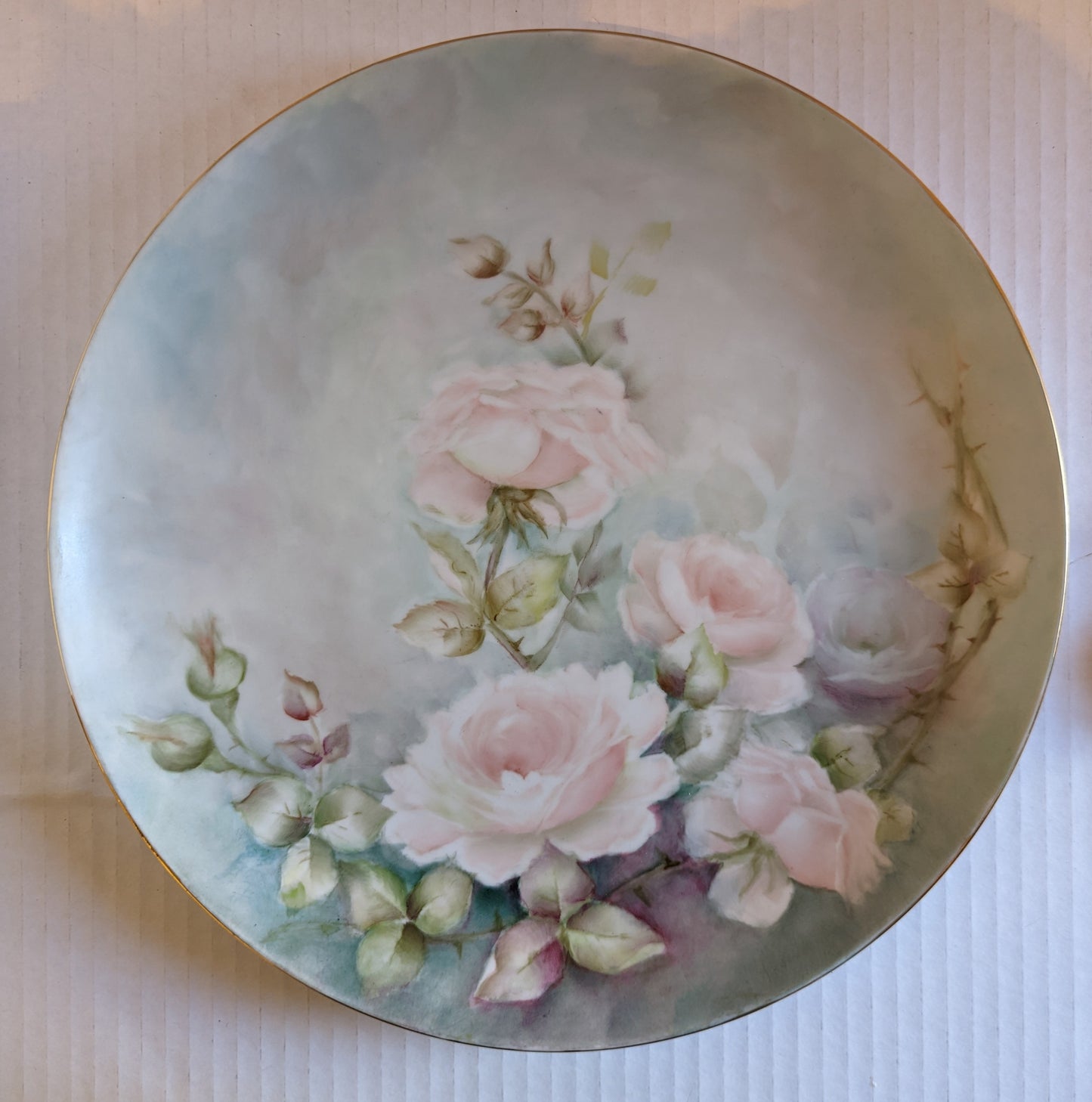 Antique Hand Painted Platter