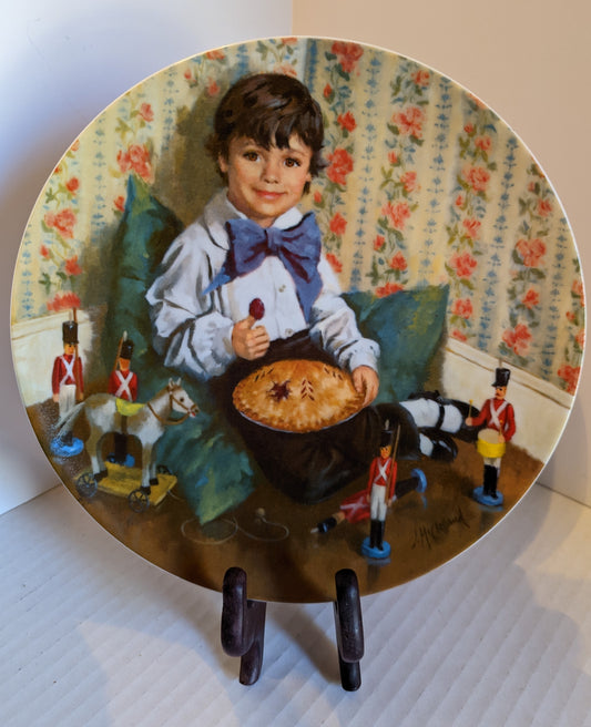 "Little Jack Horner" Vintage Collector's Plate by Reco