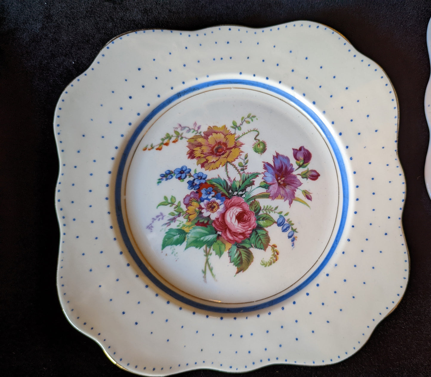 Colclough China Vintage Bread/Butter Plates (6)