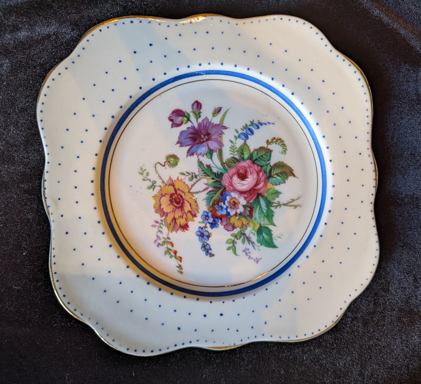 Colclough China Vintage Bread/Butter Plates (6)