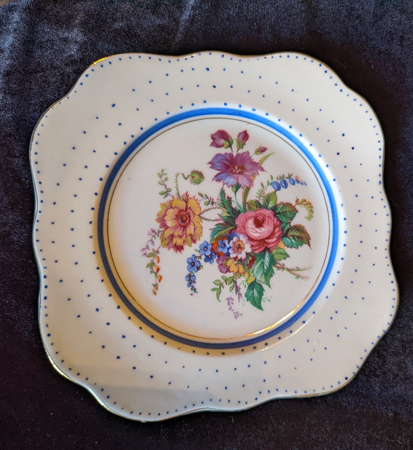 Colclough China Vintage Bread/Butter Plates (6)