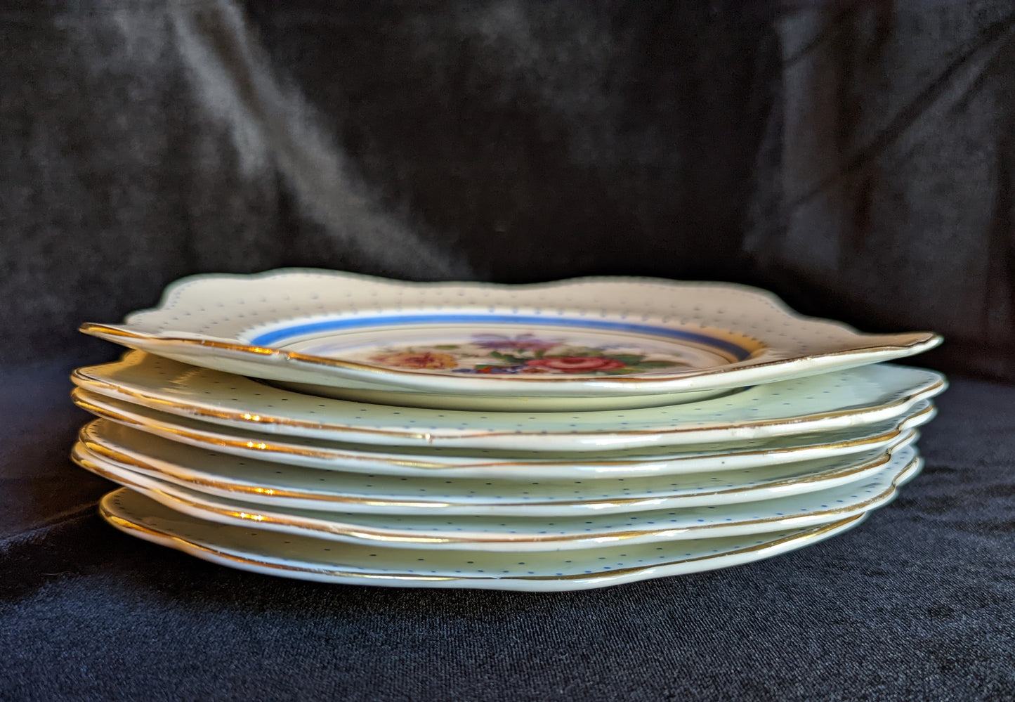 Colclough China Vintage Bread/Butter Plates (6)