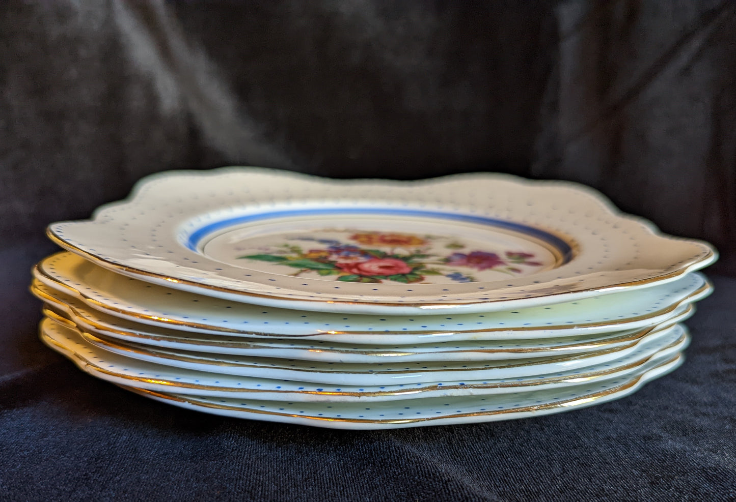 Colclough China Vintage Bread/Butter Plates (6)