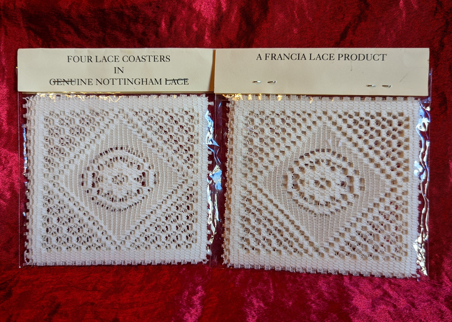 French Vintage Lace Coasters (2 pkgs)