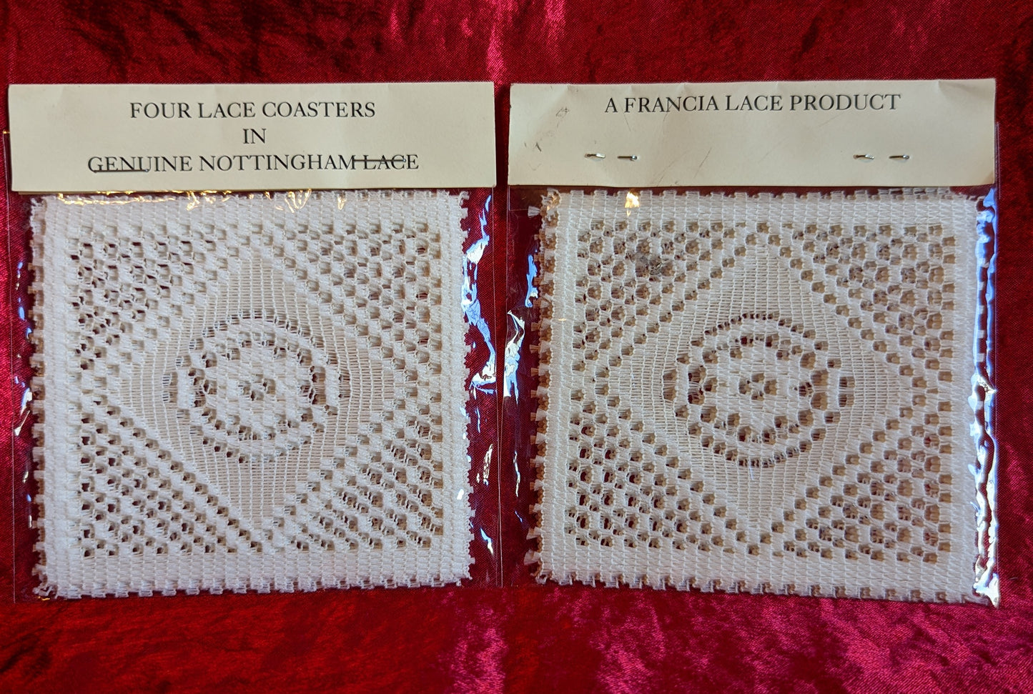 French Vintage Lace Coasters (2 pkgs)