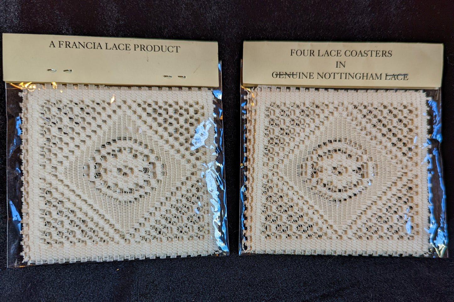 French Vintage Lace Coasters (2 pkgs)