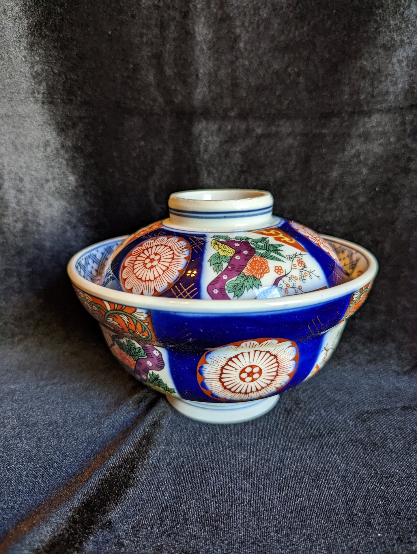 Antique Japanese Soup Bowl W/Lid