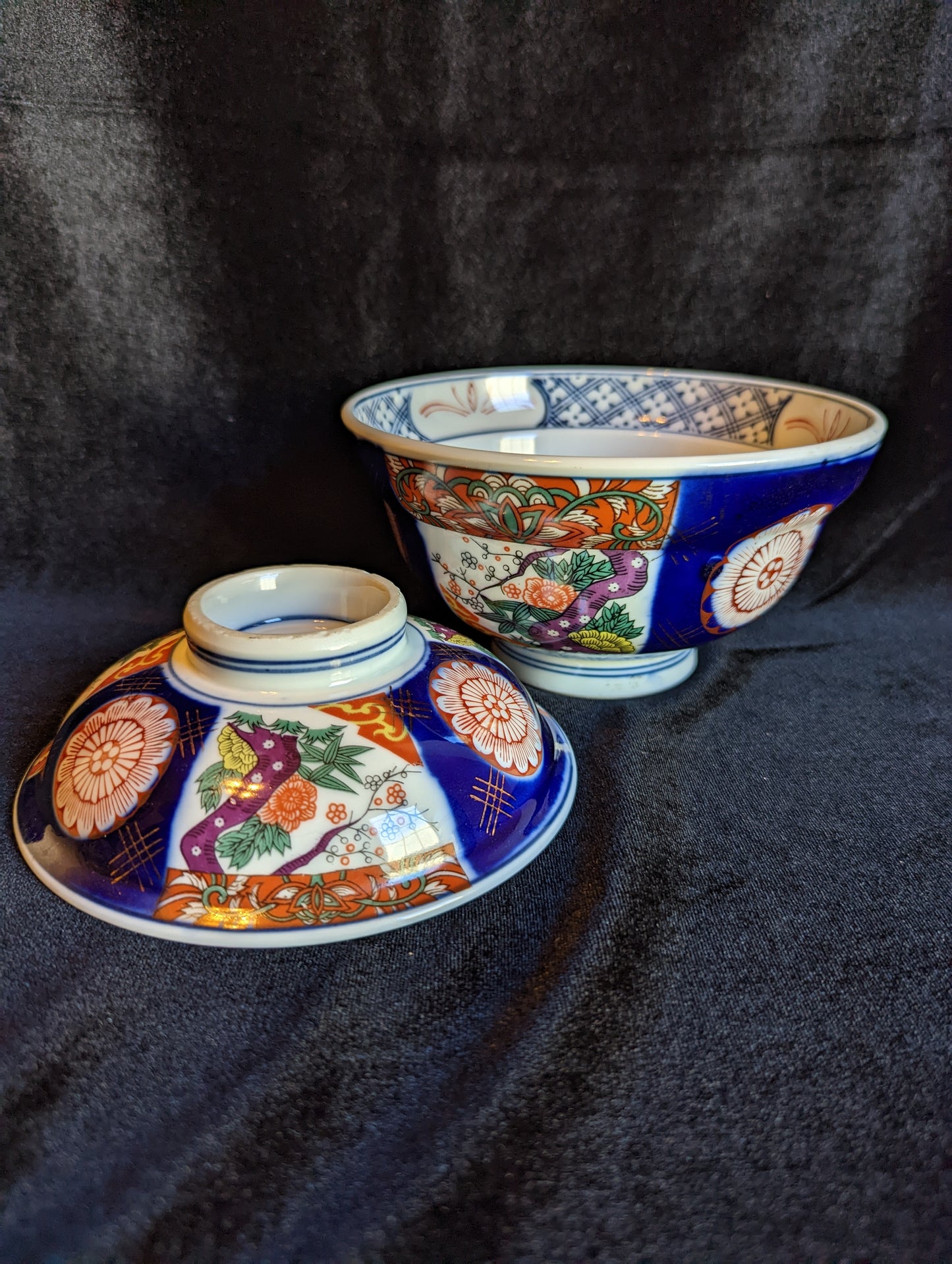 Antique Japanese Soup Bowl W/Lid