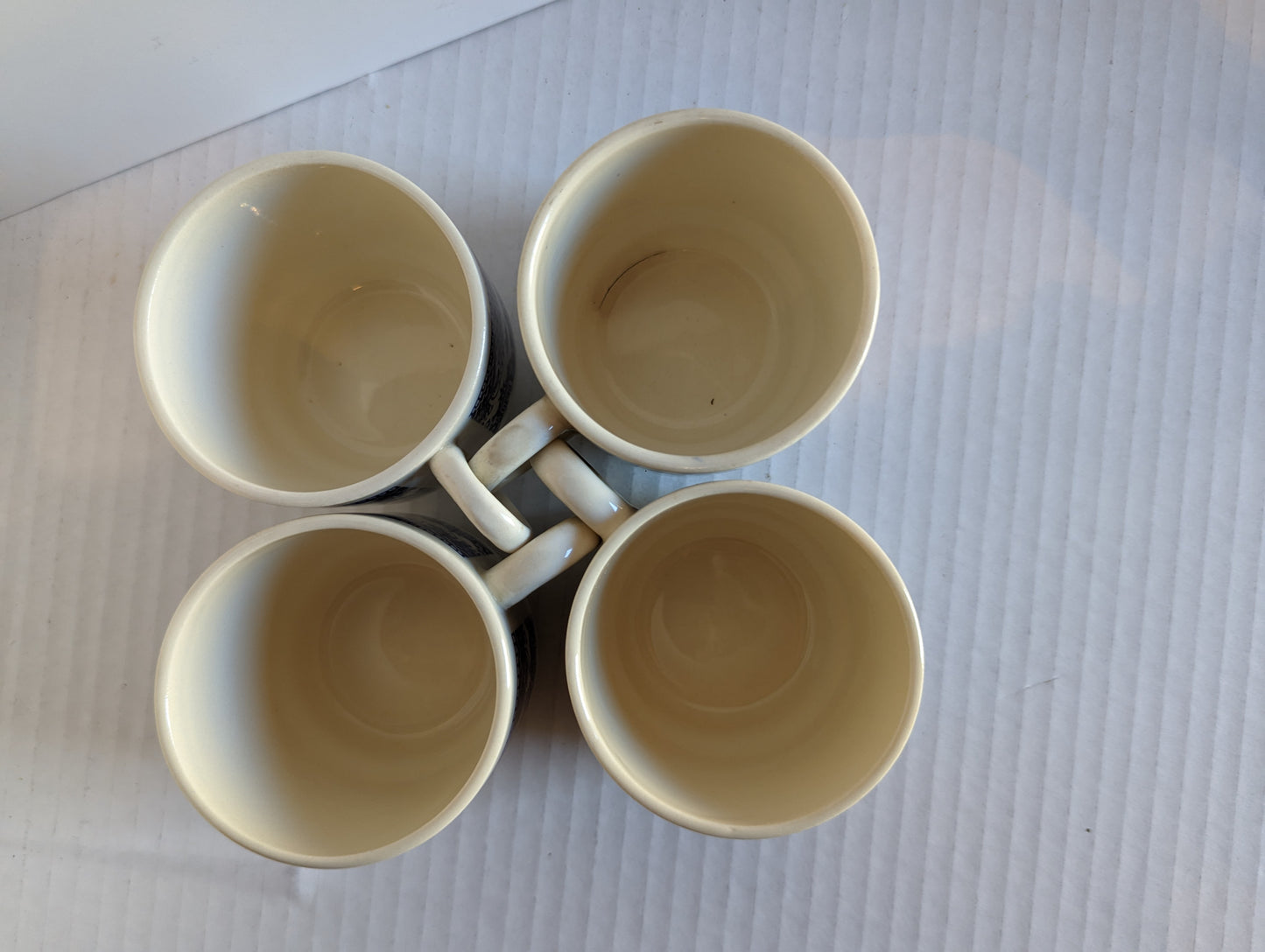 Blue Willow Ironstone Vintage Cups USA