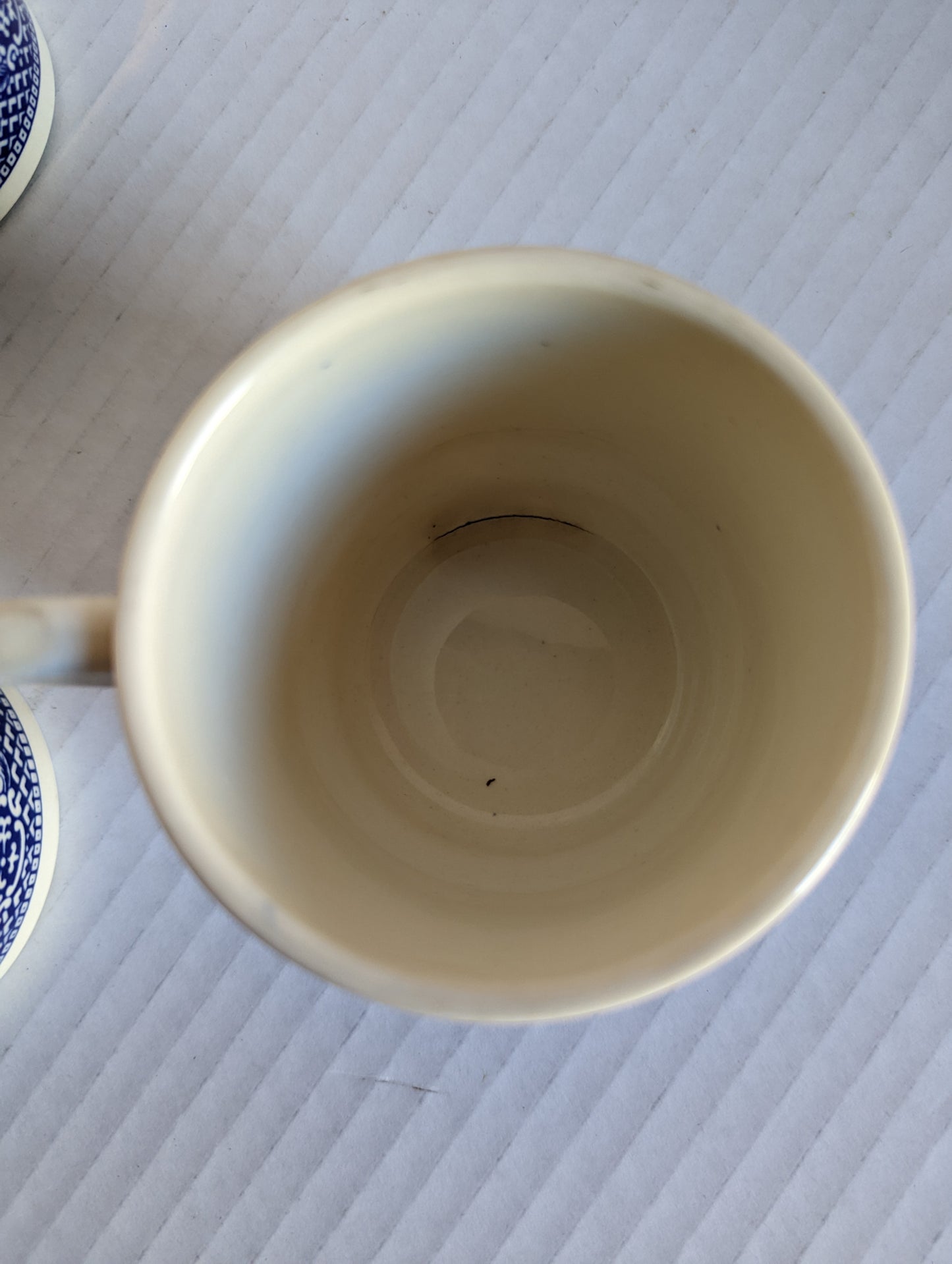 Blue Willow Ironstone Vintage Cups USA