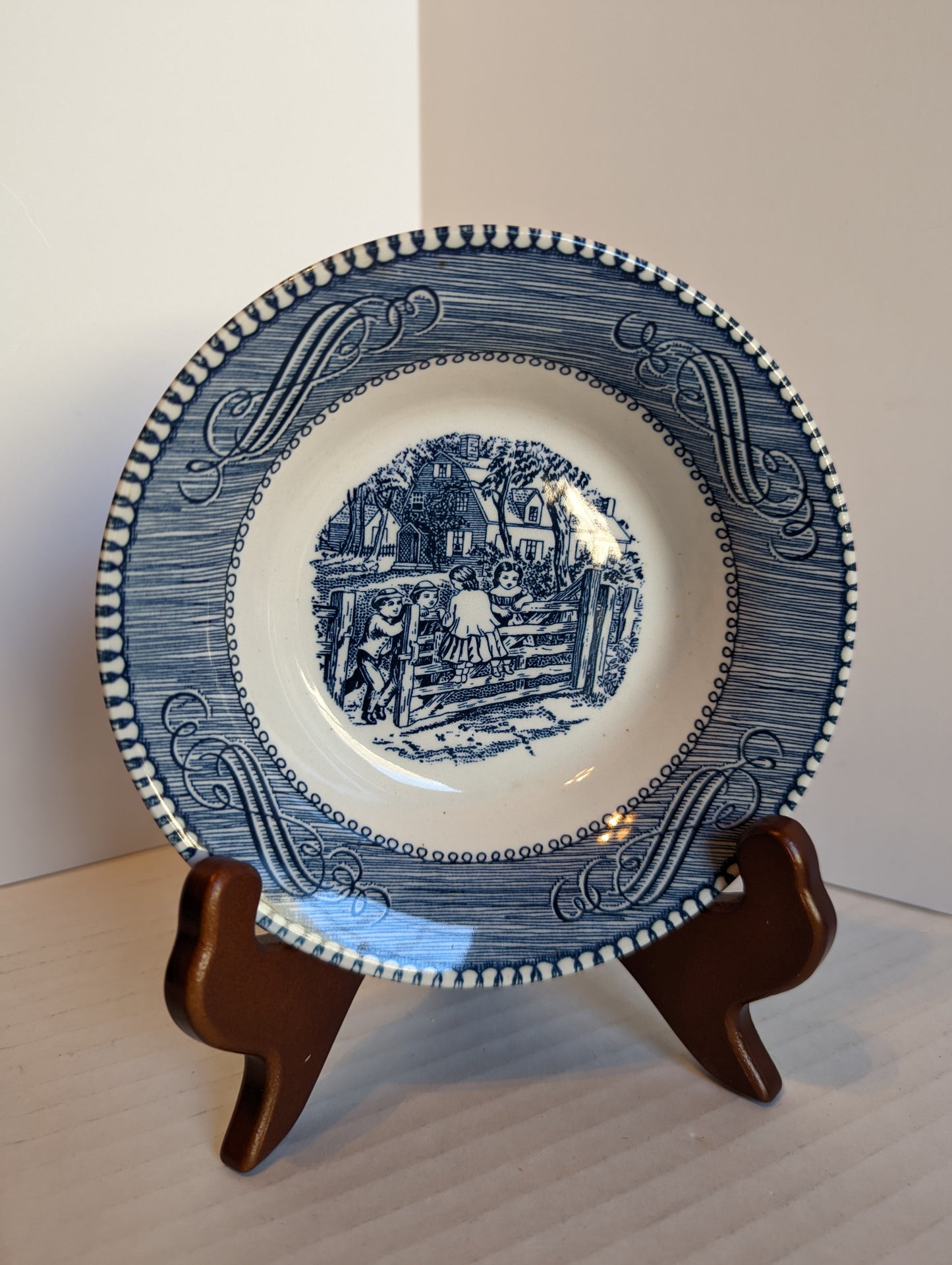 Currier and Ives Vintage Dessert/Berry Bowl