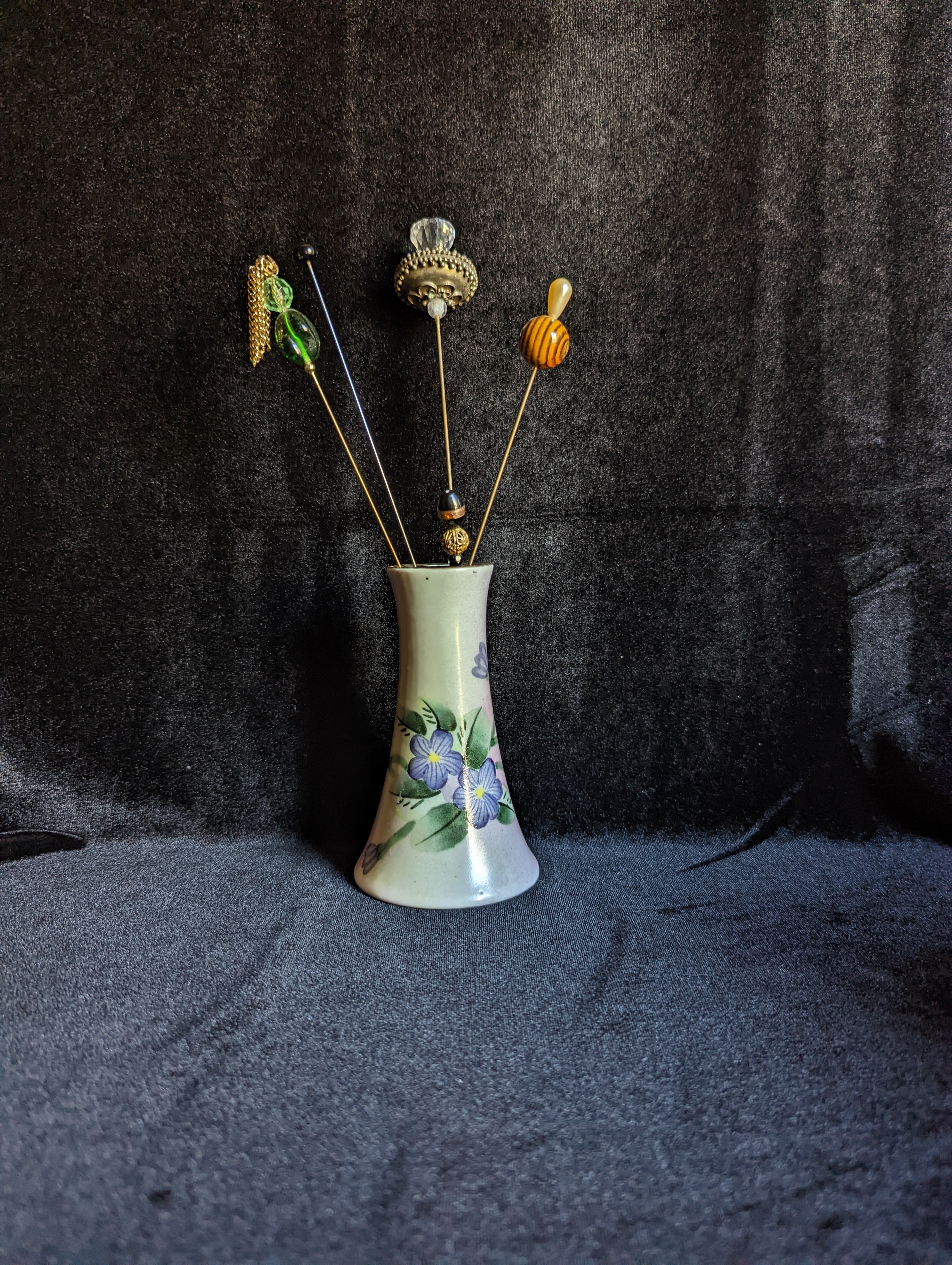 Vintage hat pin holder hot sale