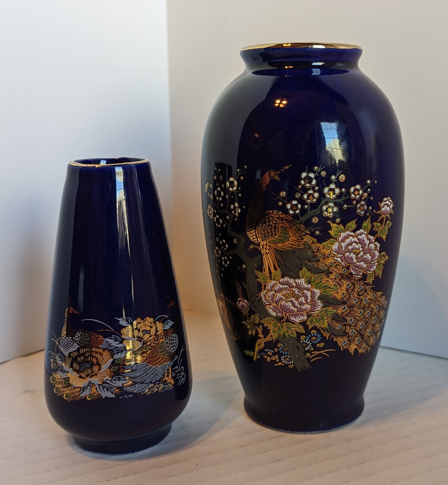 Asian Style Vintage Bud Vases (2)