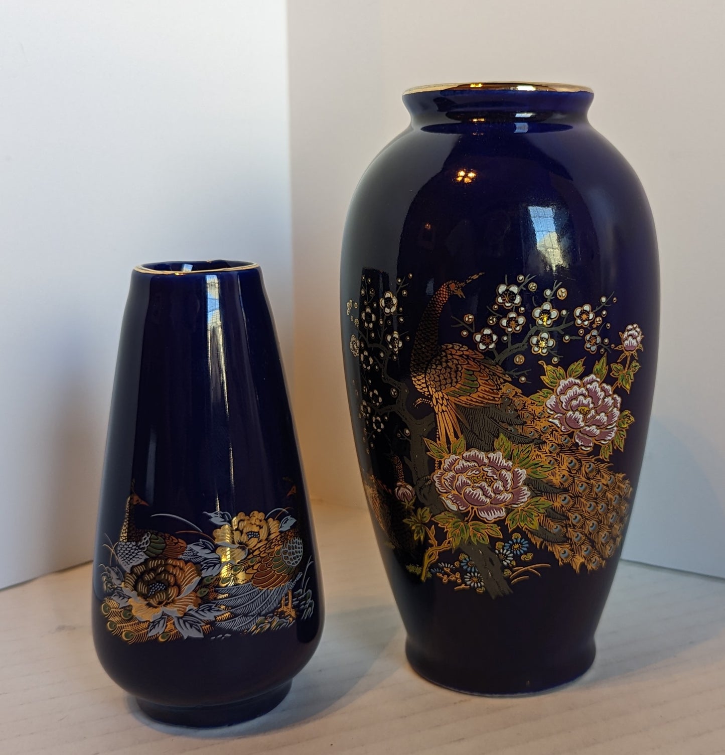 Asian Style Vintage Bud Vases (2)