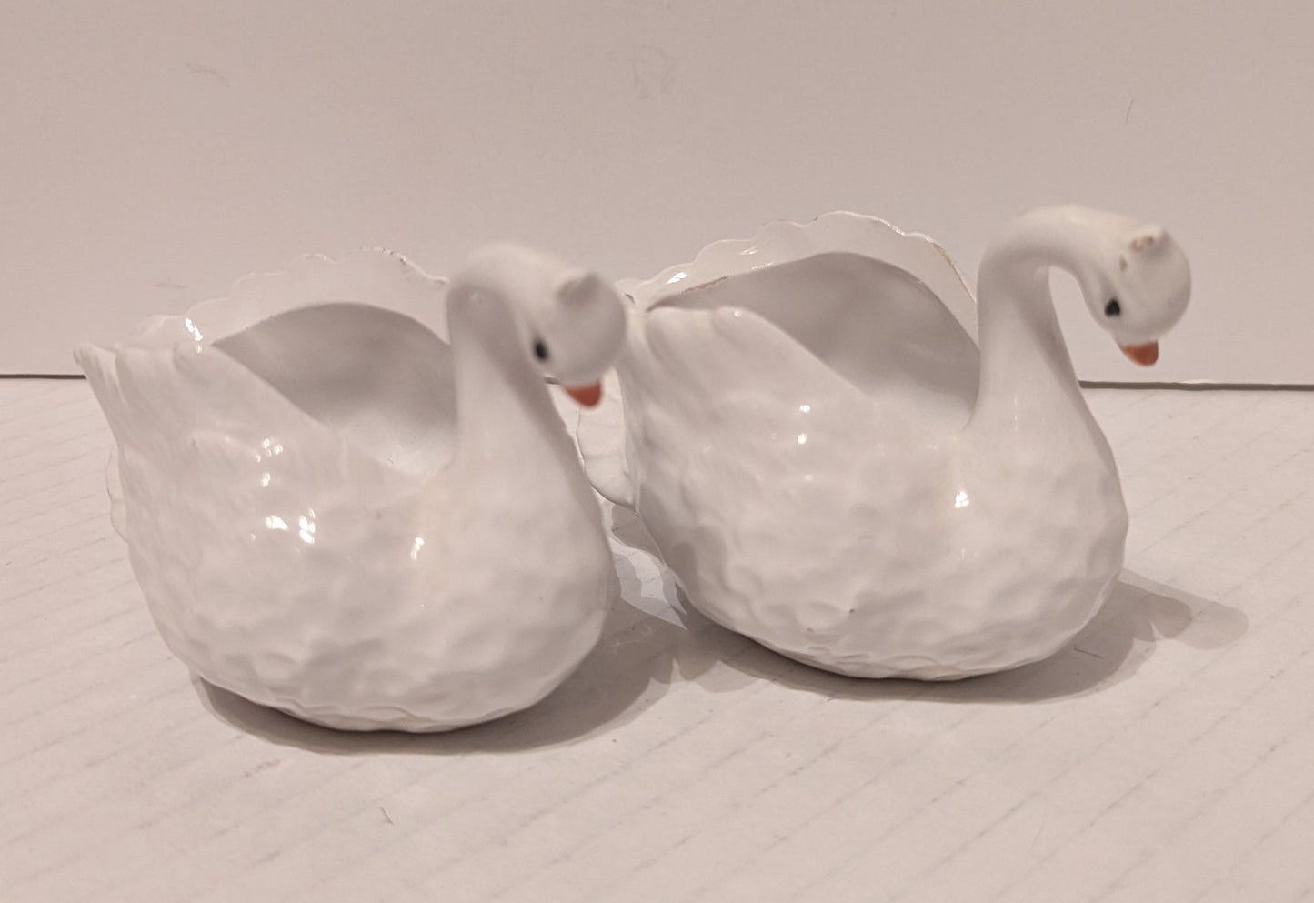 Bassano Handarbeit Vintage Swan Cache Pots