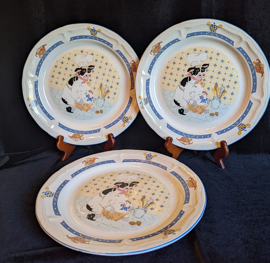 Newcore Kitchen Kow Vintage 1994 Dinnerware (8)