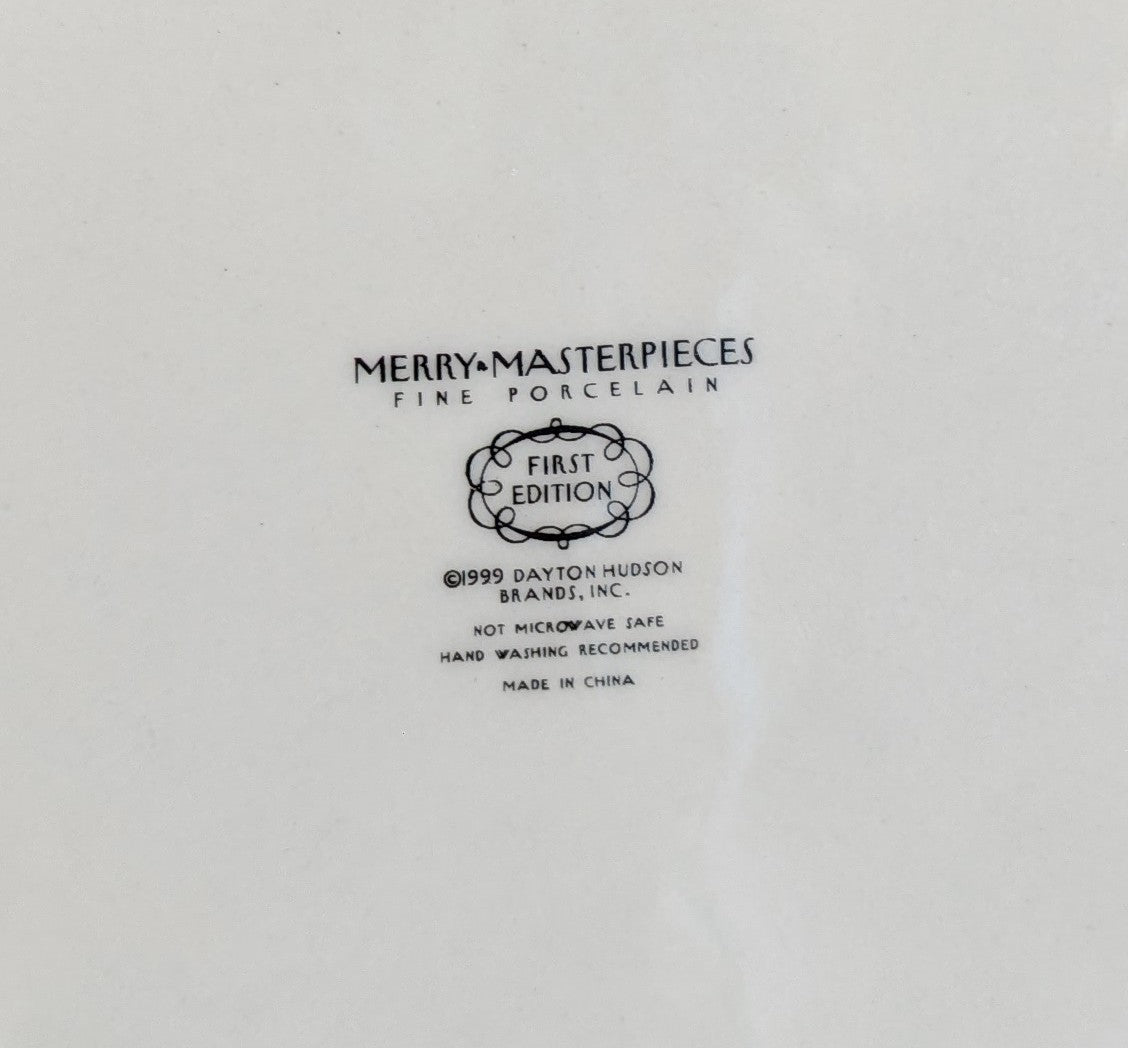 Merry Masterpieces 1999 First Edition Plates