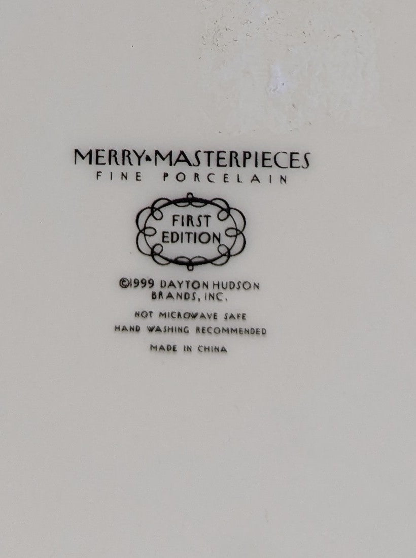 Merry Masterpieces 1999 First Edition Plates