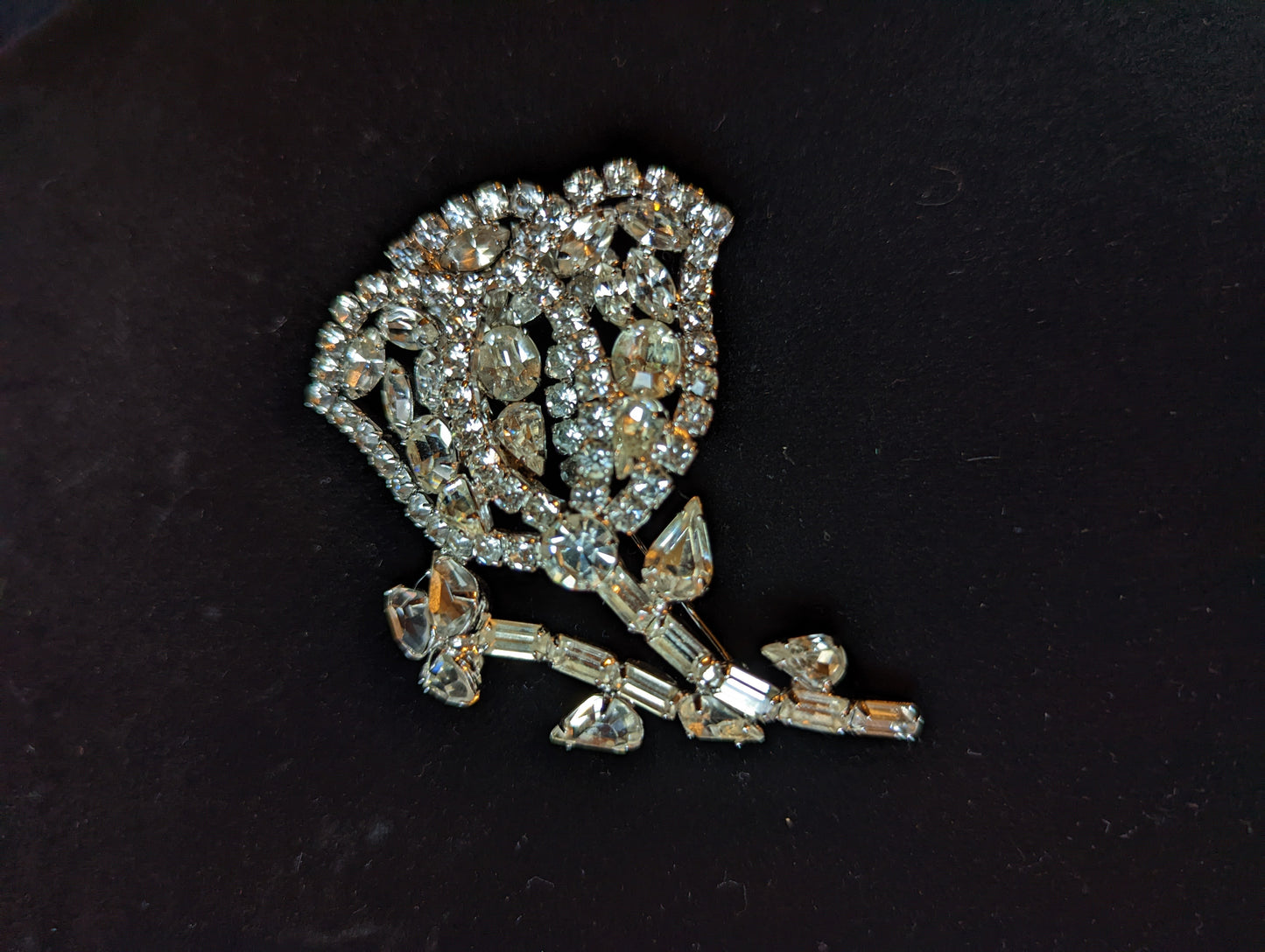 Rhinestone Brooch Statement Piece