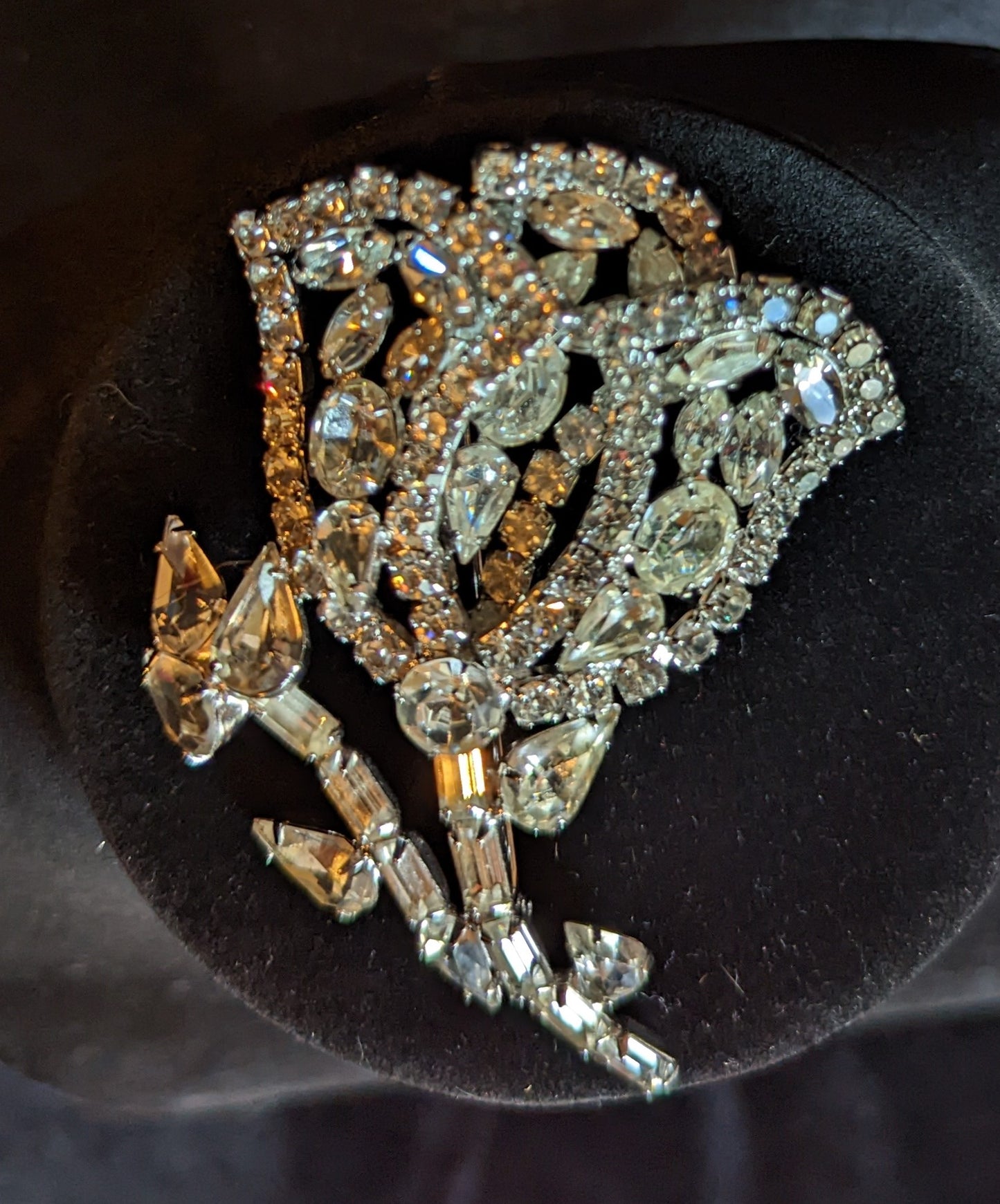 Rhinestone Brooch Statement Piece