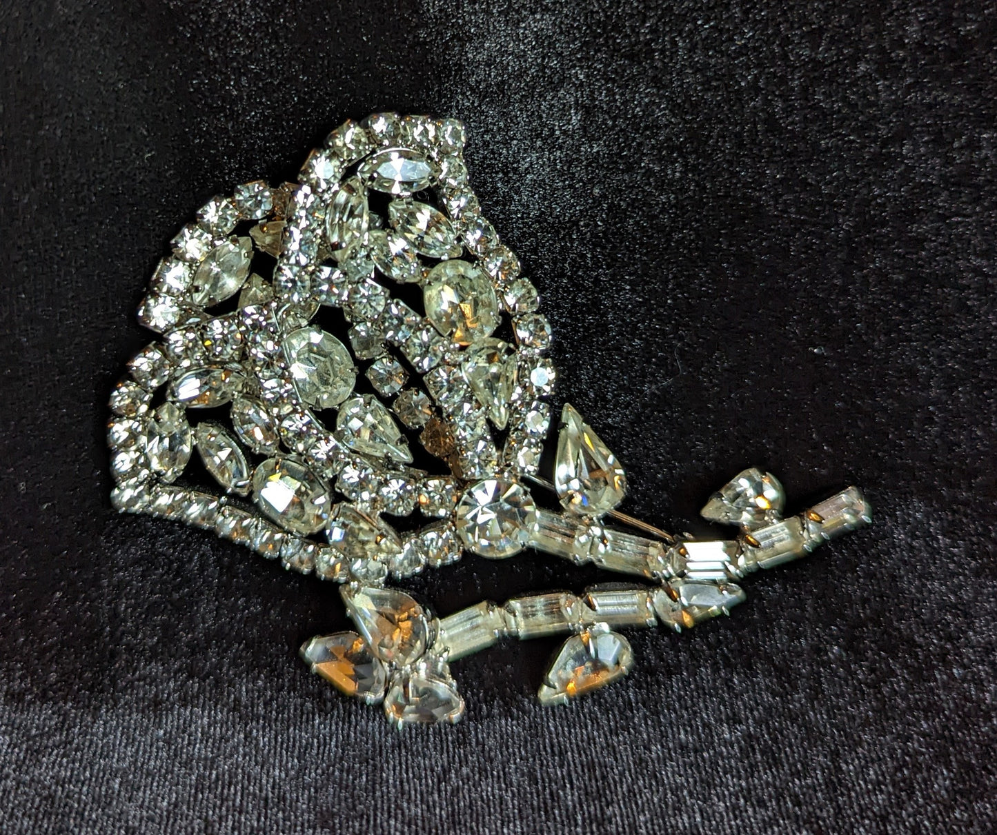 Rhinestone Brooch Statement Piece