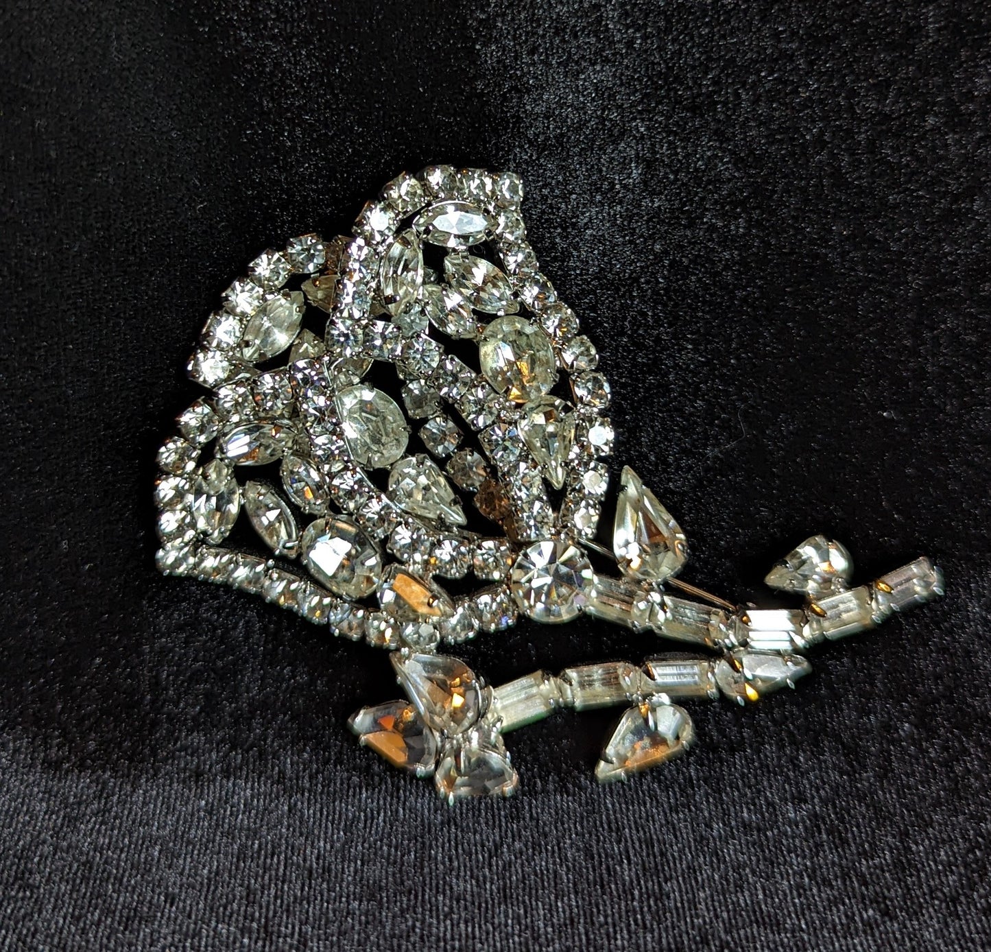 Rhinestone Brooch Statement Piece