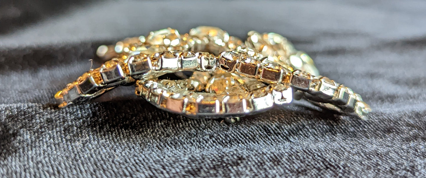 Rhinestone Brooch Statement Piece