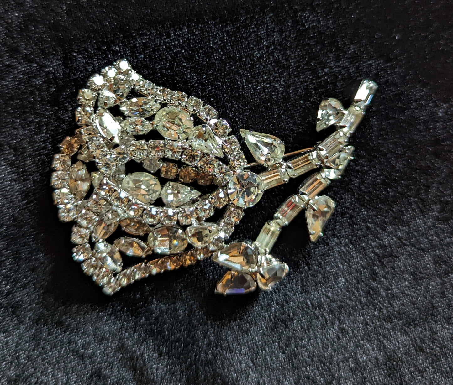 Rhinestone Brooch Statement Piece