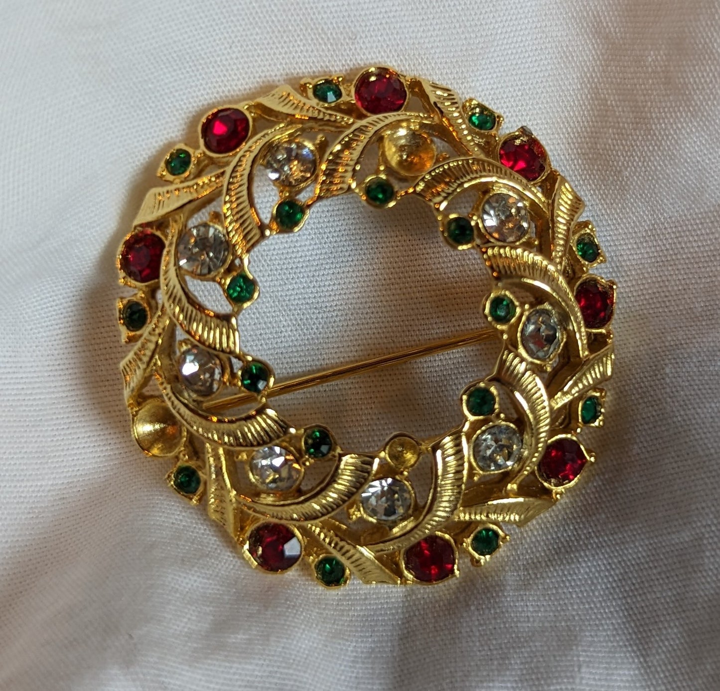 Christmas Wreath Vintage Eisenberg Brooch