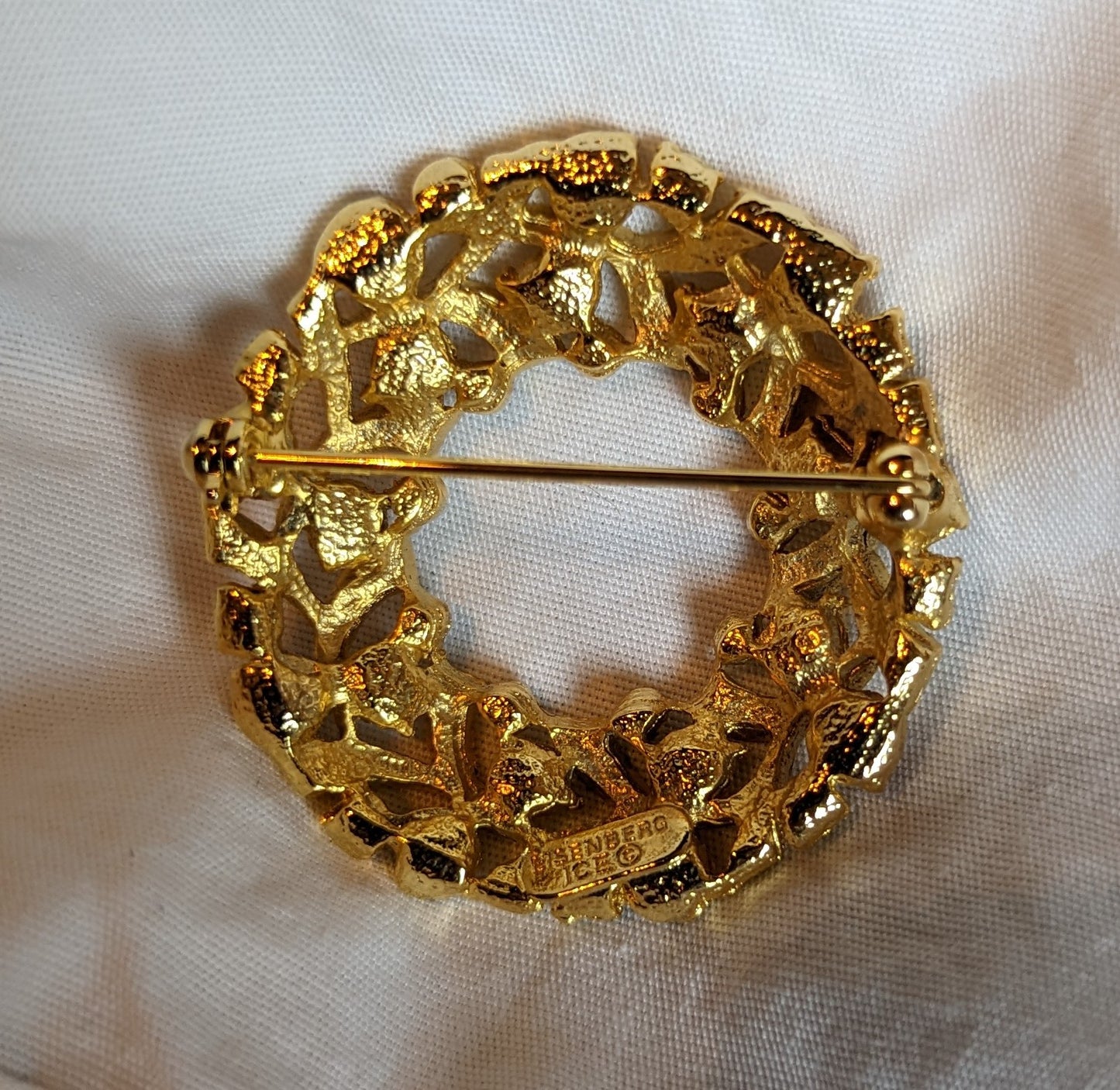 Christmas Wreath Vintage Eisenberg Brooch