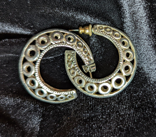 C Shaped Vintage Earrings